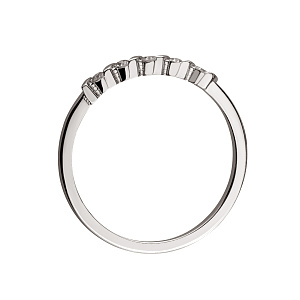 Золота каблучка з діамантами (2б_к-204) фотографія