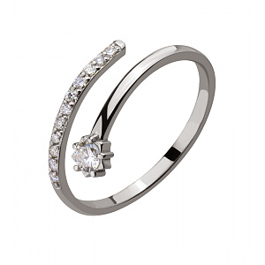 Золотое кольцо с бриллиантами (2б_к-237) фотография