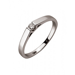 Золотое кольцо с бриллиантами (01-200202535) фотография