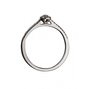 Золотое кольцо с бриллиантами (01-200202535) фотография