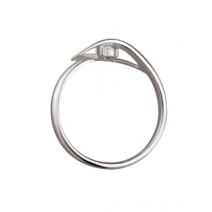 Золота каблучка з діамантом (01-200426935) фотографія