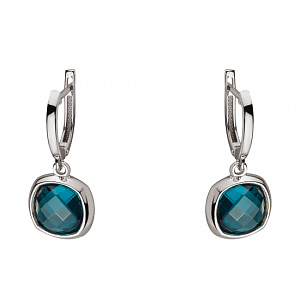 Золоті сережки з топазами (01-200438235) фотографія