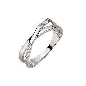 Золота каблучка з цирконієм куб. (01-200447835) фотографія