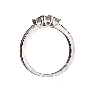 Золота каблучка з цирконієм куб. (01-200530835) фотографія