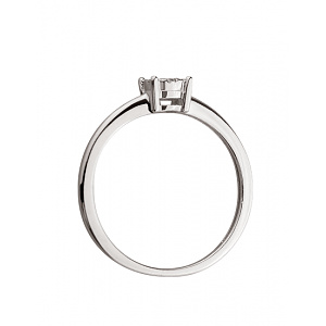 Золота каблучка з діамантами (01-200535135) фотографія