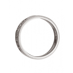 Золота обручка з діамантом (01-200552635) фотографія