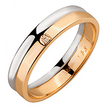 Золота каблучка з діамантом (01-200633435)