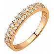 Золотое кольцо с фианитом (цирконием куб.) 01-200761535 фотография 1