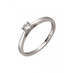 Золота каблучка з діамантом (01-200785635) фотографія