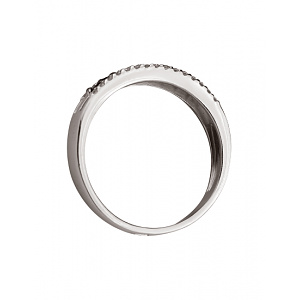 Золотое кольцо с бриллиантами  и  корундами (01-200788535) фотография