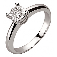 Золотое кольцо с бриллиантами (01-200805935)