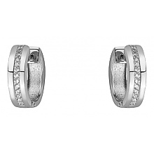 Золотые серьги с фианитом (цирконием куб.) (01-200841835)