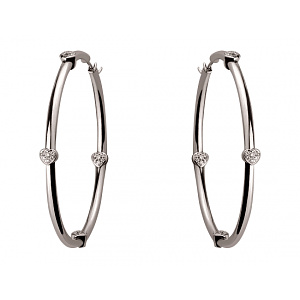 Золоті сережки з діамантами (01-19119036) фотографія