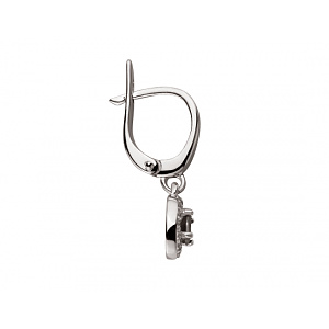 Золотые серьги с цирконием куб. (01-200388336) фотография