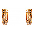 Золоті сережки з фіанітом (цирконієм куб.) 01-200404836 фотографія 1