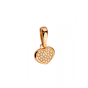 Золотой кулон с цирконием куб. (01-200535136) фотография