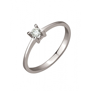 Золотое кольцо с бриллиантом (01-200788536) фотография