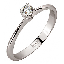 Золота каблучка з діамантом (01-200845136)