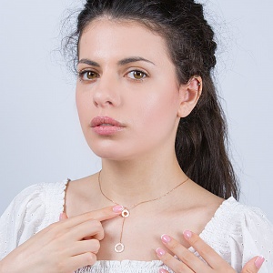 Золотое колье  (1н166/00б) фотография