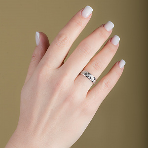 Золотое обручальное кольцо   (2б_к-253) фотография