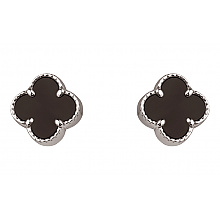 Золотые серьги с агатами (2б_с-290)