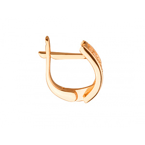 Золоті сережки з цирконієм куб. (01-19290137) фотографія