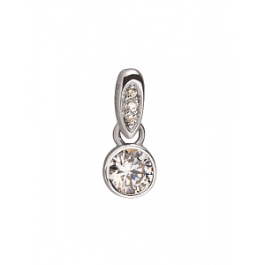 Золотий кулон з цирконієм куб. (01-19333937) фотографія