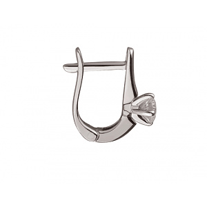 Золотые серьги с цирконием куб. (01-200219037) фотография