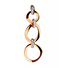 Золотой  кулон с бриллиантами