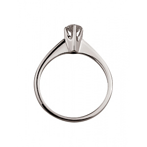 Золота каблучка з діамантом (01-200575937) фотографія