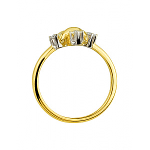 Золотое  кольцо с бриллиантами (01-200599937) фотография