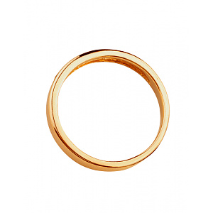 Золота обручка з діамантом (01-200742437) фотографія