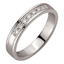 Золотое обручальное кольцо  с бриллиантами (01-200745937)