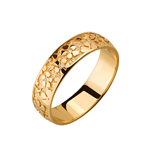 Золотое обручальное кольцо  с бриллиантами