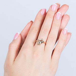 Золотое кольцо с бриллиантами (1б_к-126) картинка Золотое кольцо с бриллиантами (1б_к-126) фотография