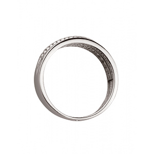 Золотое кольцо с цирконием куб. (01-19177338) фотография