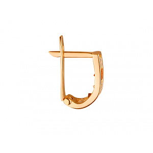 Золоті сережки з цирконієм куб. (01-19326338) фотографія