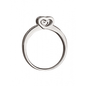 Золота каблучка з діамантами (01-200295138) фотографія