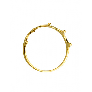 Золотое кольцо с цирконием куб. (01-200355538) фотография