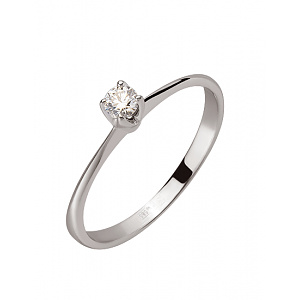 Золотое кольцо с бриллиантом (01-200426938) фотография