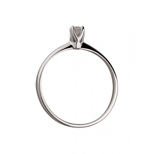 Золотое кольцо с бриллиантом (01-200426938) фотография