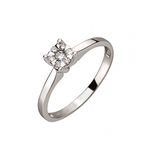 Золотое кольцо с бриллиантами (01-200438238) фотография