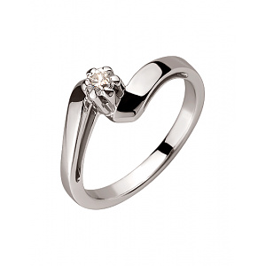 Золотое кольцо с бриллиантом (01-200449138) фотография