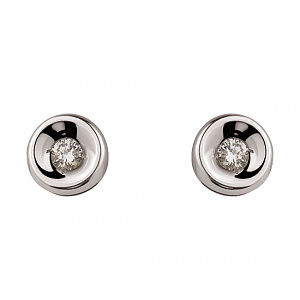 Золотые серьги с бриллиантами (01-200539538) фотография