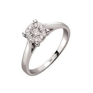 Золотое кольцо с бриллиантами (01-200547238) фотография