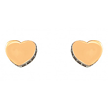 Золотые серьги с фианитом (цирконием куб.) (01-200788538)