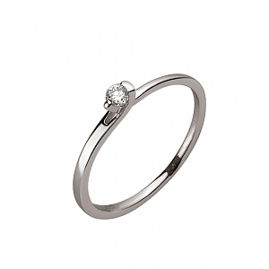 Золотое  кольцо с бриллиантом (01-200805838) фотография