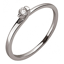 Золотое  кольцо с бриллиантом (01-200805838)