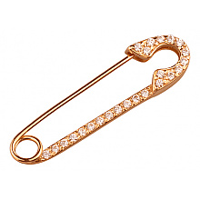 Золотая булавка с фианитом (цирконием куб.) (01-200816038)