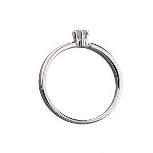 Золота каблучка з діамантом (01-200867838) фотографія